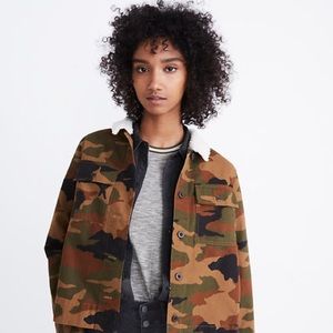 Madewell Northward Cropped Army Jacket